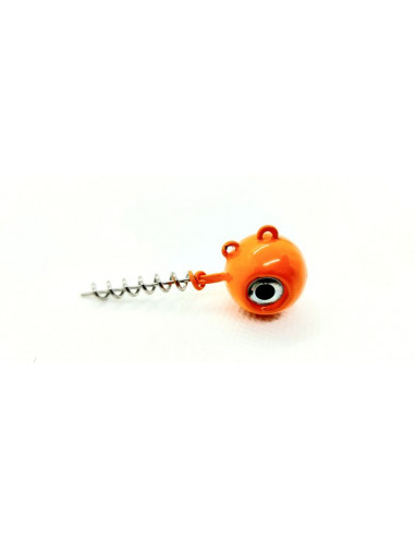 Screw-In Schraub-Jigkopf Orange 70 g.