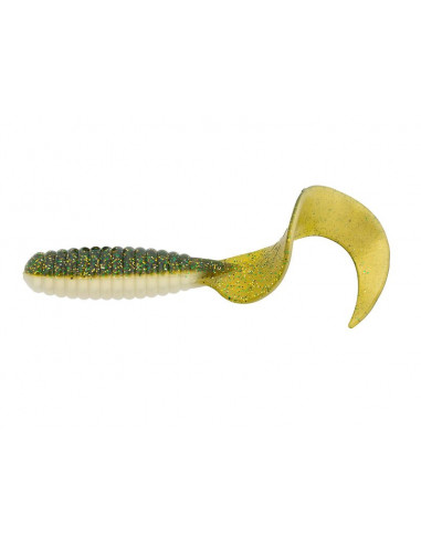 Kopyto Relax FAT Grub Twister 13 cm, Fb.: Goldperl/Kaulbarsch