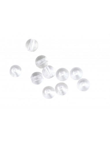 Spro Round Glass Bullet Weight Beads 8 mm Clear Diamond