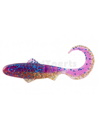 Relax Banjo 3" Twister / 7,5 cm / Fb.: Kristall Gold Glitter/Violett Electric Blue Glitter