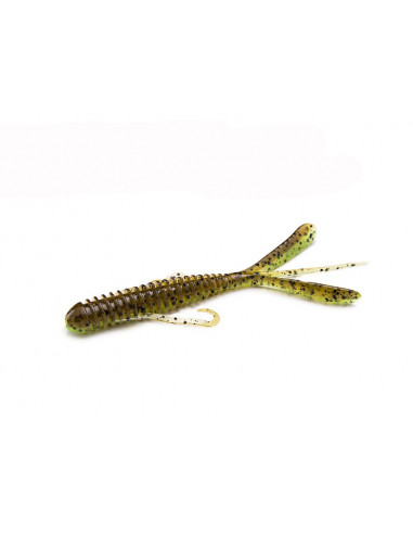 Keitech Hog Impact 3,5", Fb.: Green Pumpkin Chartreuse