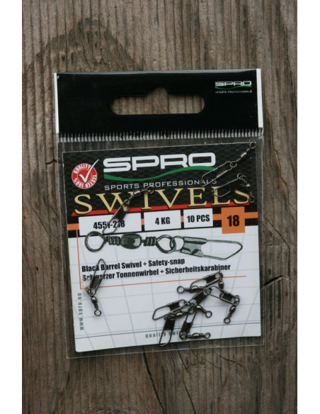 Spro Rolling Swivels 4553 10pcs Fishing Accessories